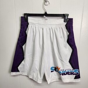 Seattle Sounders Shorts Mens Large MLS Soccer Mitchell Ness 90s Inspired Vintage